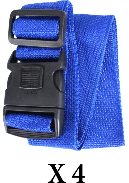 Valiz Bavul Çanta Emniyet Kemeri-Sax, Kilitli, 4 Adet indirimleri