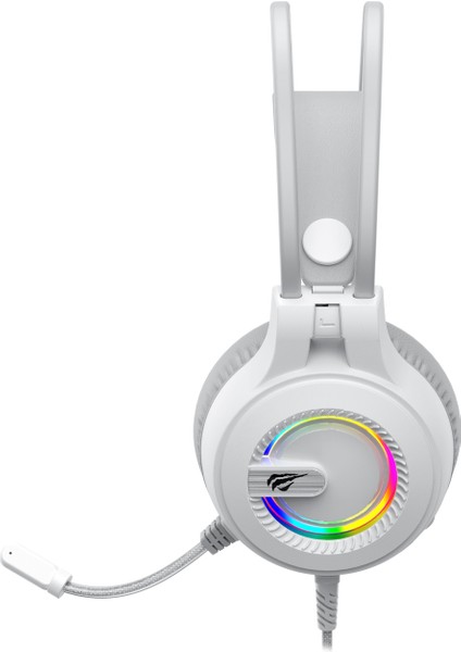 Gamenote H2040D Rgb Aydınlatmalı Mikrofonlu Gaming Oyuncu Kulaklığı - 3.5mm Jack + USB - Beyaz