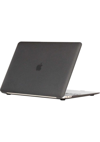 Apple Macbook 13.3' Air 2020 Uyumlu A2337 Msoft Carbon Fiber Tasarımlı Kapak