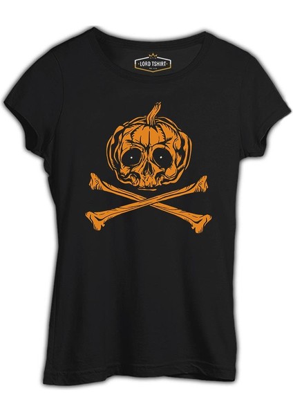 Kuru Kafa Bal Kabağı Siyah Bayan Tshirt