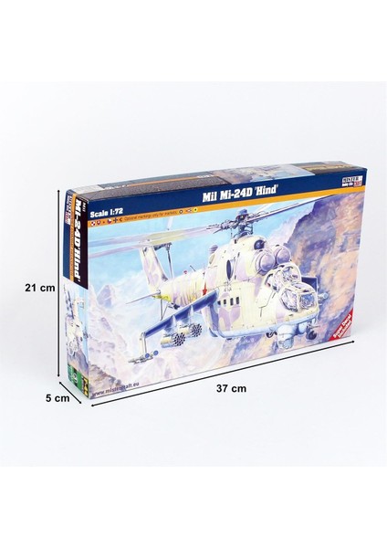 F044 1/72 Mil MI-24D Hind Askeri Helikopter Plastik Model Kiti