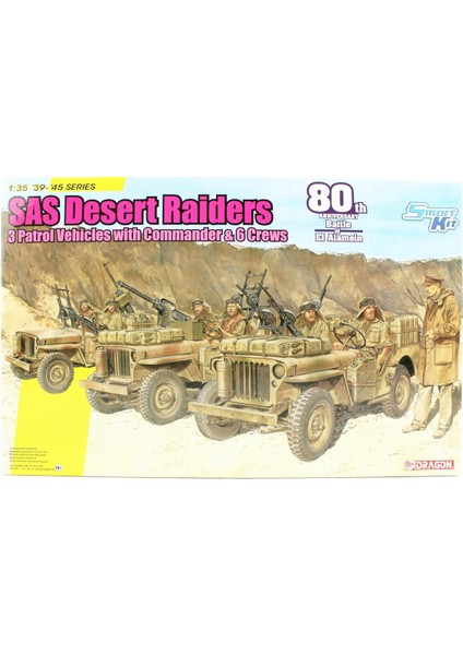 6931 1/35 Cip (3 Adet), Sas Çöl Komandoları (3 Adet) ve Komutanları Plastik Model Kit Seti fiyatları