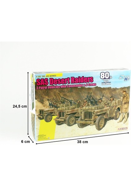 6931 1/35 Cip (3 Adet), Sas Çöl Komandoları (3 Adet) ve Komutanları Plastik Model Kit Seti fırsatları