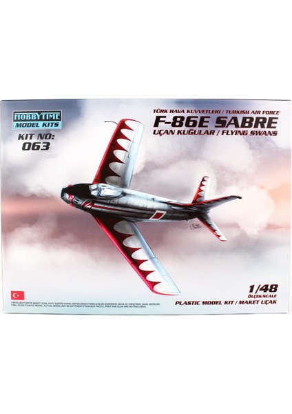 Hobbytime 063 1/48 F-86E Sabre (Uçan Kuğular) Demonte Plastik Maketi