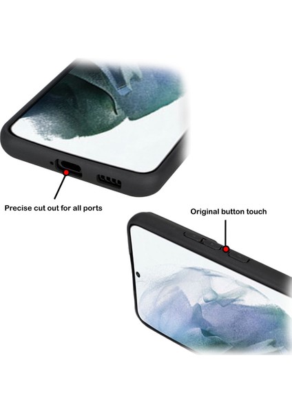Samsung Galaxy S22 Plus Uyumlu Deri Arka Kapak F3 Beyaz