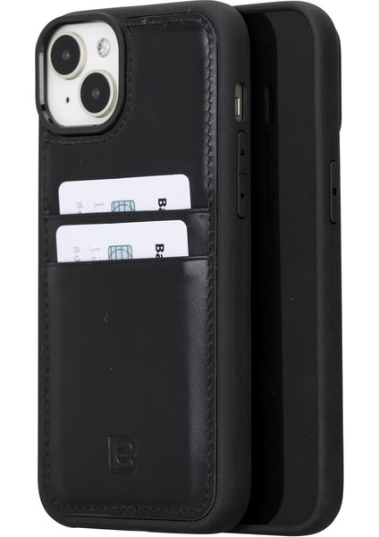 Apple iPhone 15 Plus Uyumlu Deri Arka Kapak Fxcp Rst1