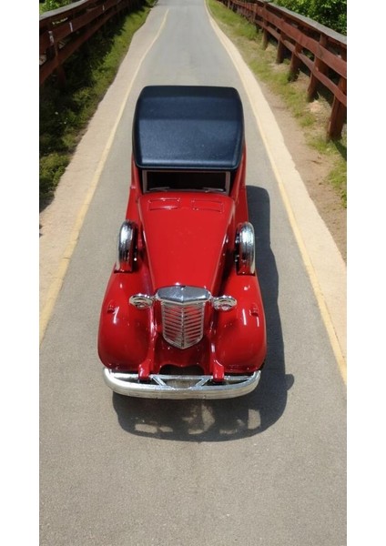 Nostaljik Metal Çek Bırak Araba Kırmızı Kapılar Açılır ( 1/36 Ölçek ) Mod:3 fiyatları