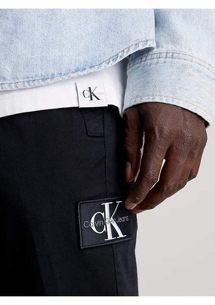 Calvin Klein Erkek Pamuklu Fitilli Skinny Chino Pantolon