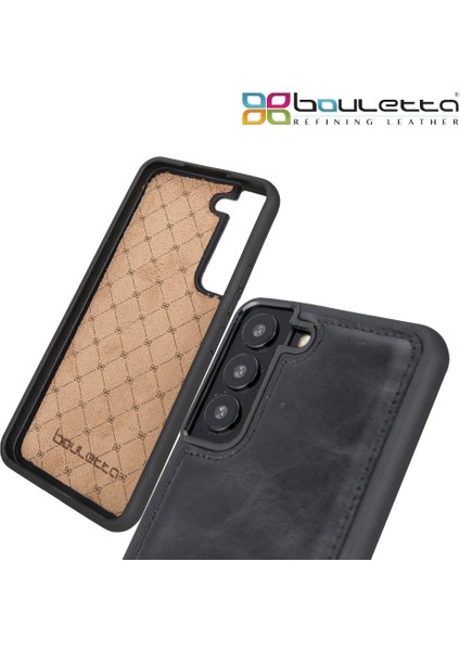 Samsung Galaxy S22 Plus Uyumlu Deri Arka Kapak Rst1