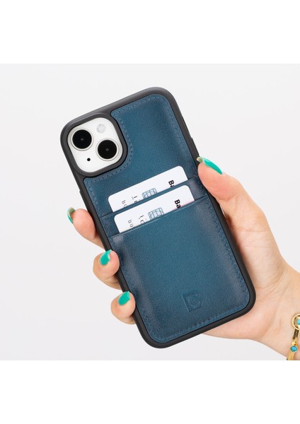Apple iPhone 15 Plus Uyumlu Deri Arka Kapak Fxcp BRN4EF
