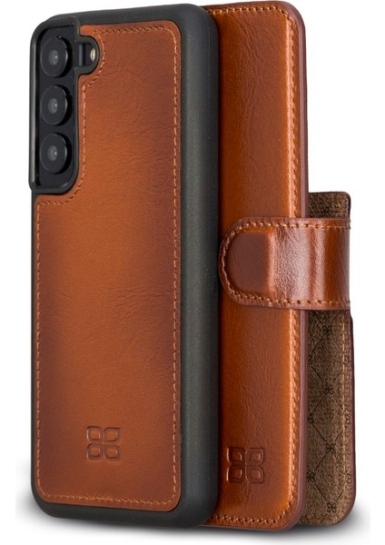 Samsung Galaxy S22 Uyumlu Deri Cüzdanlı Kılıf RST2EF