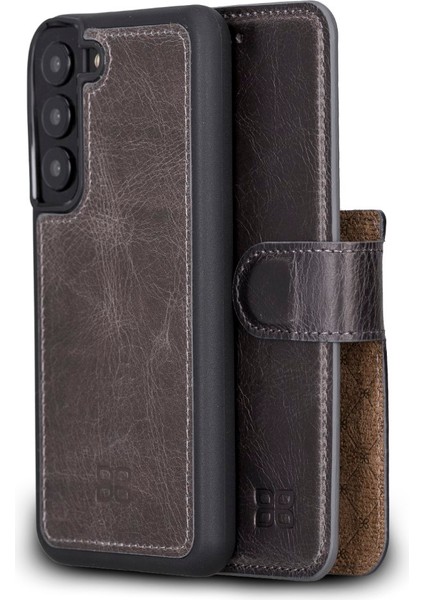 Samsung Galaxy S22 Uyumlu Deri Cüzdanlı Kılıf TN18EF