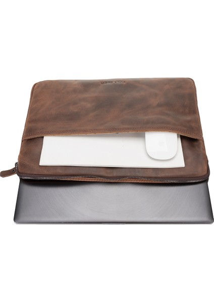 Awe Deri 15-16 Inç Tablet Pc Çantası TN03 Kahve indirimleri