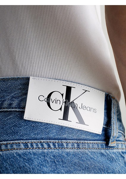 Calvin Klein Erkek Otantik Düz Açık Renk Kot Pantolon