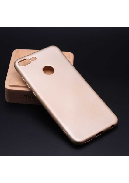 General Mobile 8 Go Uyumlu Kılıf Premier Silikon Kapak, Rose Gold