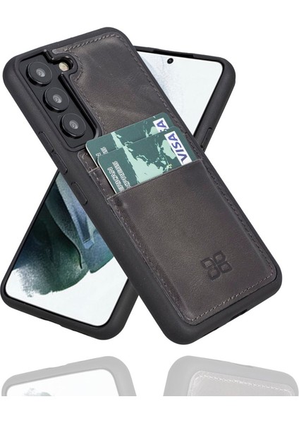 Samsung Galaxy S22 Plus Uyumlu Deri Arka Kapak Fxcp TN18