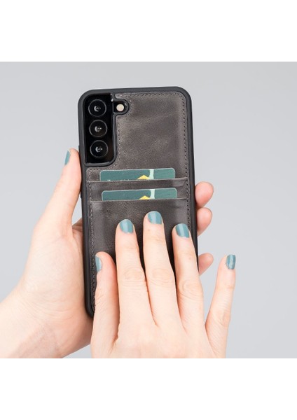 Samsung Galaxy S22 Plus Uyumlu Deri Arka Kapak Fxcp TN18