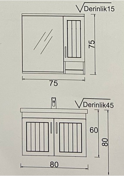 Lotus 80 cm Beyaz Banyo Dolabı fiyatları