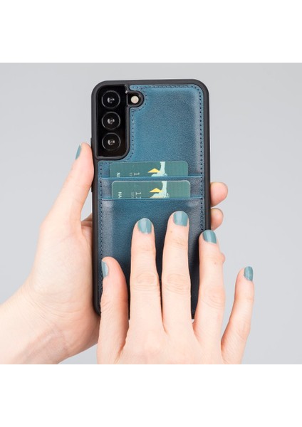 Samsung Galaxy S22 Plus Uyumlu Deri Arka Kapak Fxcp Brn4