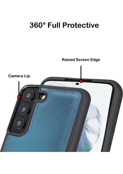 Samsung Galaxy S22 Plus Uyumlu Deri Arka Kapak Fxcp Brn4