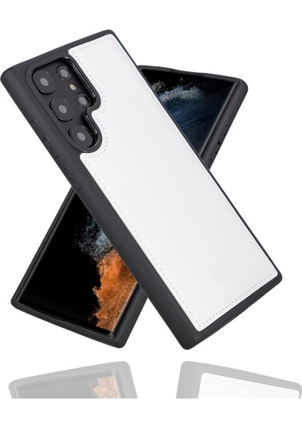 Samsung Galaxy S22 Ultra Uyumlu Deri Arka Kapak F3