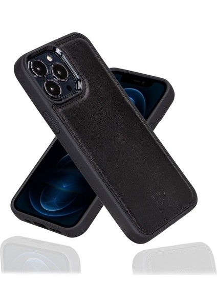 Apple iPhone 13 Pro Max Uyumlu Deri Arka Kapak Rst1