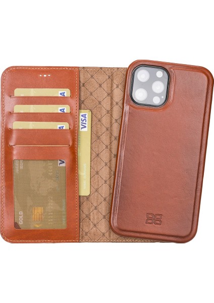 Apple iPhone 12 Pro Max Uyumlu Deri Kılıf MW36 RST2EF
