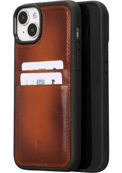 Apple iPhone 15 Plus Uyumlu Deri Arka Kapak Fxcp RST2EF