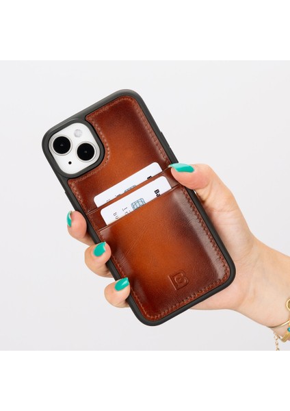Apple iPhone 15 Plus Uyumlu Deri Arka Kapak Fxcp RST2EF