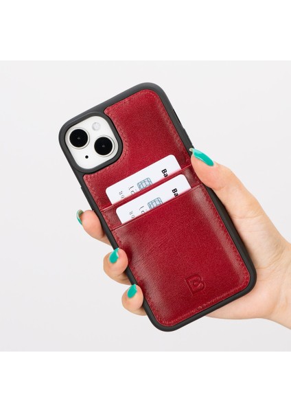 Apple iPhone 15 Plus Uyumlu Deri Arka Kapak Fxcp V4EF