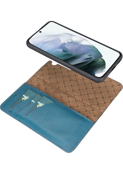Samsung Galaxy S22 Uyumlu Deri Cüzdanlı Kılıf BRN4EF fırsatları
