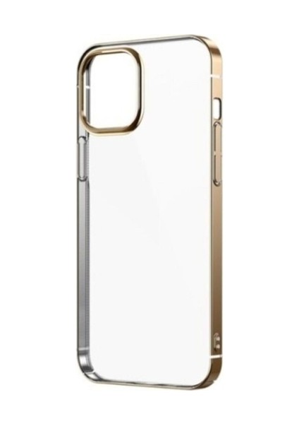 Apple iPhone 12 Uyumlu Kılıf Sun Kapak, Gold