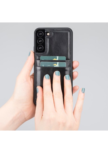 Samsung Galaxy S22 Plus Uyumlu Deri Arka Kapak Fxcp Rst1