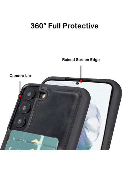 Samsung Galaxy S22 Plus Uyumlu Deri Arka Kapak Fxcp Rst1