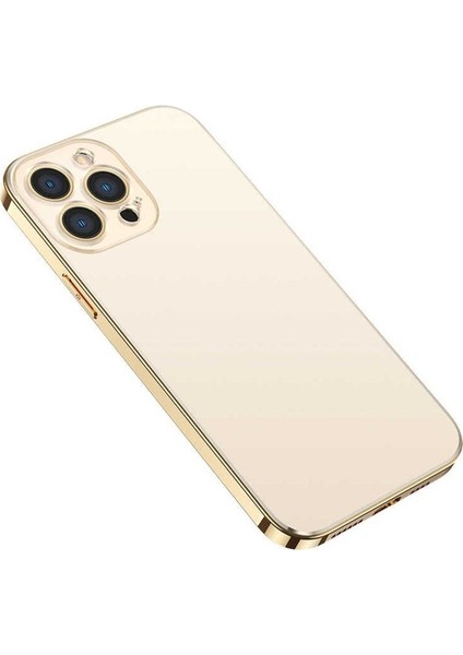 Apple iPhone 13 Pro Max Uyumlu Kılıf Bobo Kapak, Gold