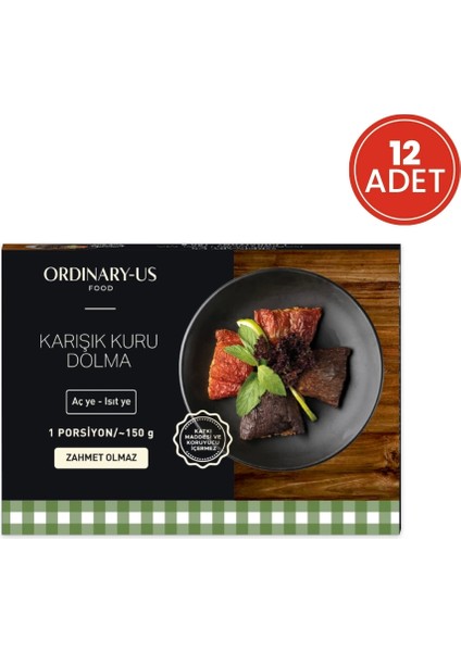 Ordinary-Us Food Karışık Kuru Dolma 12'li