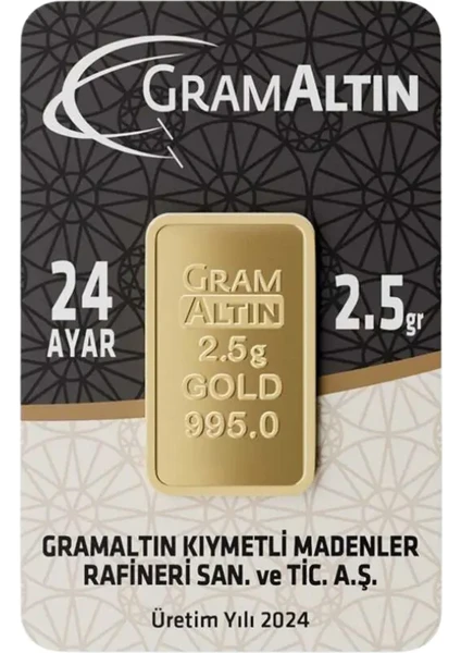 İstanbul Altın Rafinerisi 2,5 Gram (995) 24 Ayar Külçe Altın