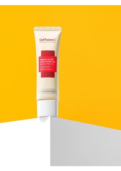 Derma Relief 100 SPF 50+/PA++++ Çocuklar ve Yetişkinler için Güneş Kremi