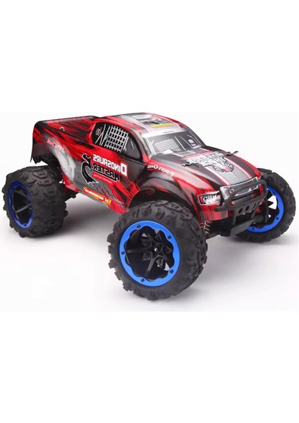 8036 1/8 Ölçek, 4WD Off Road Pro Monster Truck (Dinosaurs Master) Kırmızı Kaportalı, Fırçasız Motorlu, 7.4V 4200MAH Li-Po