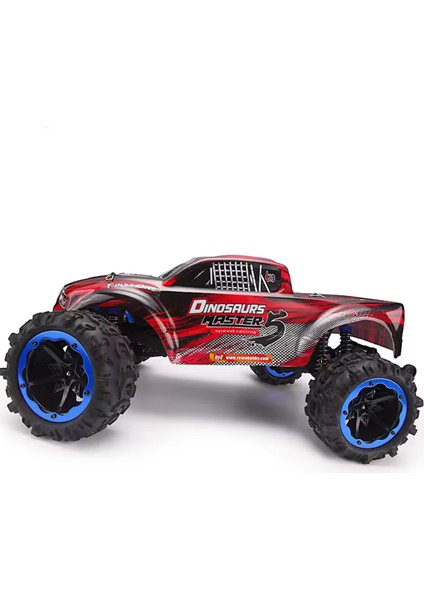 8036 1/8 Ölçek, 4WD Off Road Pro Monster Truck (Dinosaurs Master) Kırmızı Kaportalı, Fırçasız Motorlu, 7.4V 4200MAH Li-Po