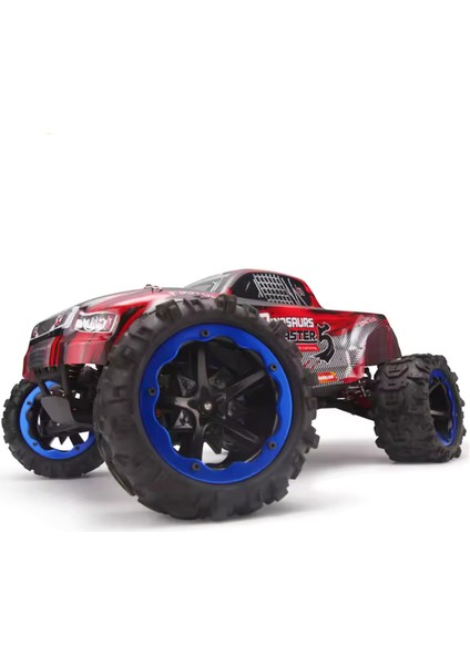 8036 1/8 Ölçek, 4WD Off Road Pro Monster Truck (Dinosaurs Master) Kırmızı Kaportalı, Fırçasız Motorlu, 7.4V 4200MAH Li-Po