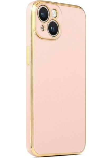 Apple iPhone 14 Plus Uyumlu Kılıf Bark Kapak, Rose Gold