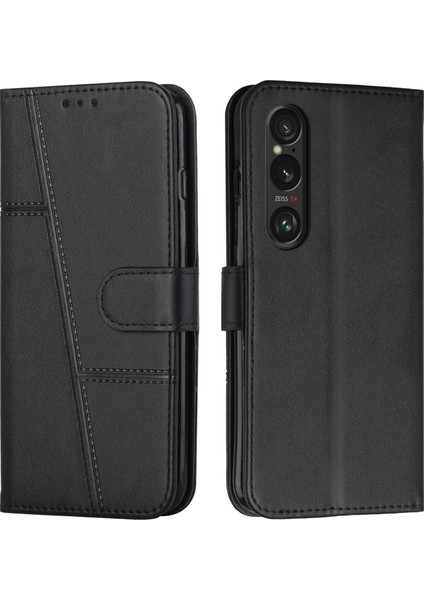 Sony Xperia 1 Vı Için Dikişli Buzağı Kılıfı (Yurt Dışından)