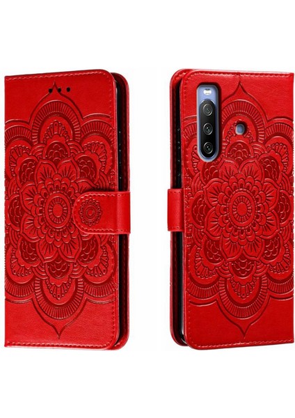 PLZ Shop Sony Xperia 10 Iıı Için Mandala Pu Kılıf (Yurt Dışından)