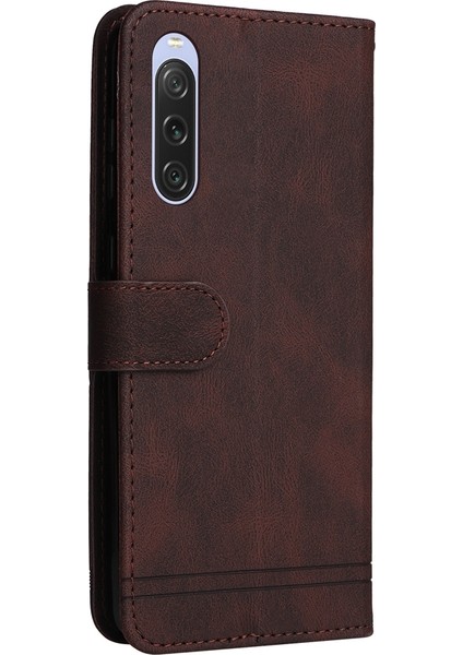 PLZ Shop Sony Xperia 10 V Için Skin Fe Deri Kılıf (Yurt Dışından)