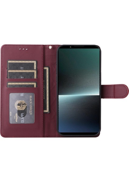 Sony Xperia 1 V Için Deri Flip Telefon Kılıfı (Yurt Dışından)