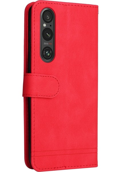 PLZ Shop Sony Xperia 1 V Için Skin Fe Deri Kılıf (Yurt Dışından)