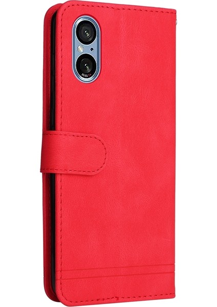 Sony Xperia 5 V Için Skin Fe Deri Kılıf (Yurt Dışından)