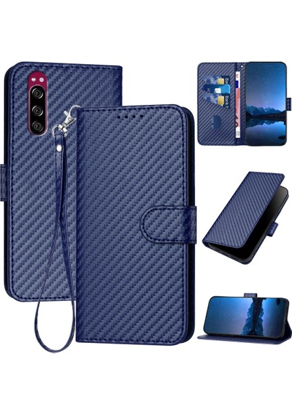 Sony Xperia 2 / Xperia 5 Xz5 Için Karbon Fiber Deri Kılıf (Yurt Dışından)