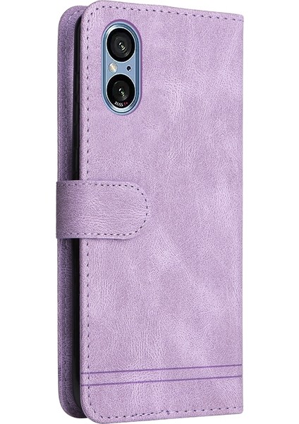 Sony Xperia 5 V Için Skin Fe Deri Kılıf (Yurt Dışından)